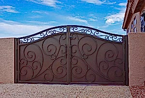French-Arched-Iron-Gate